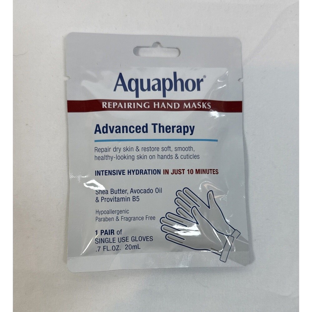 Aquaphor Advanced Therapy Repairing Hand Masks 1 Pair Restore & Repair Skin